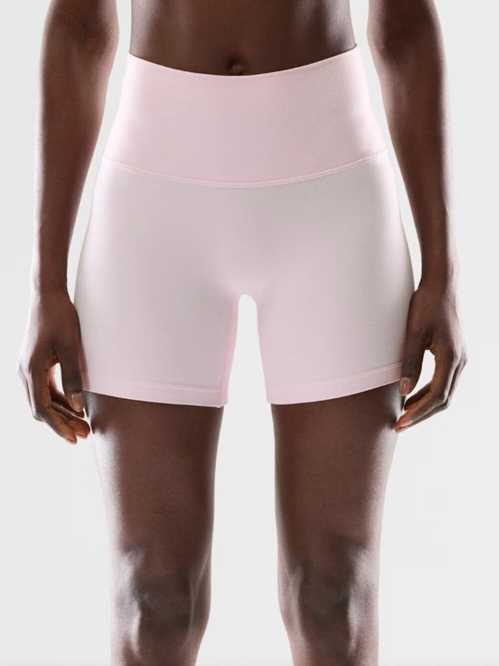 Aritzia TNA Golden BUTTER Cheeky Infinite Hi-Rise 5" Biker Short Light Pink